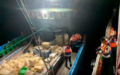 China incauta 40 embarcaciones y más de 1.000 toneladas de pesca ilegal en operativo masivo